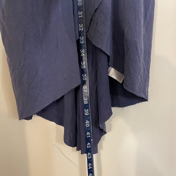 Lush XS Blue Summer Wrap Dress – Crisscross Back, High-Low Hem - Picture 6 of 11